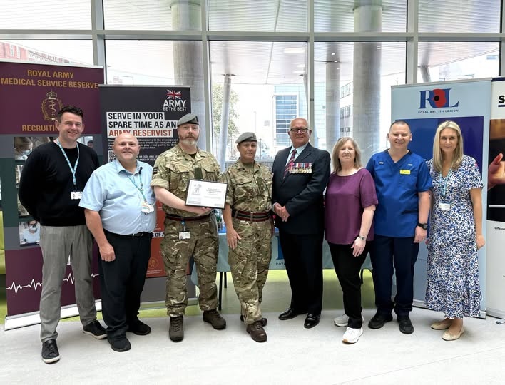 Clatterbridge recognised with Silver Award for supporting armed forces community thumbnail image