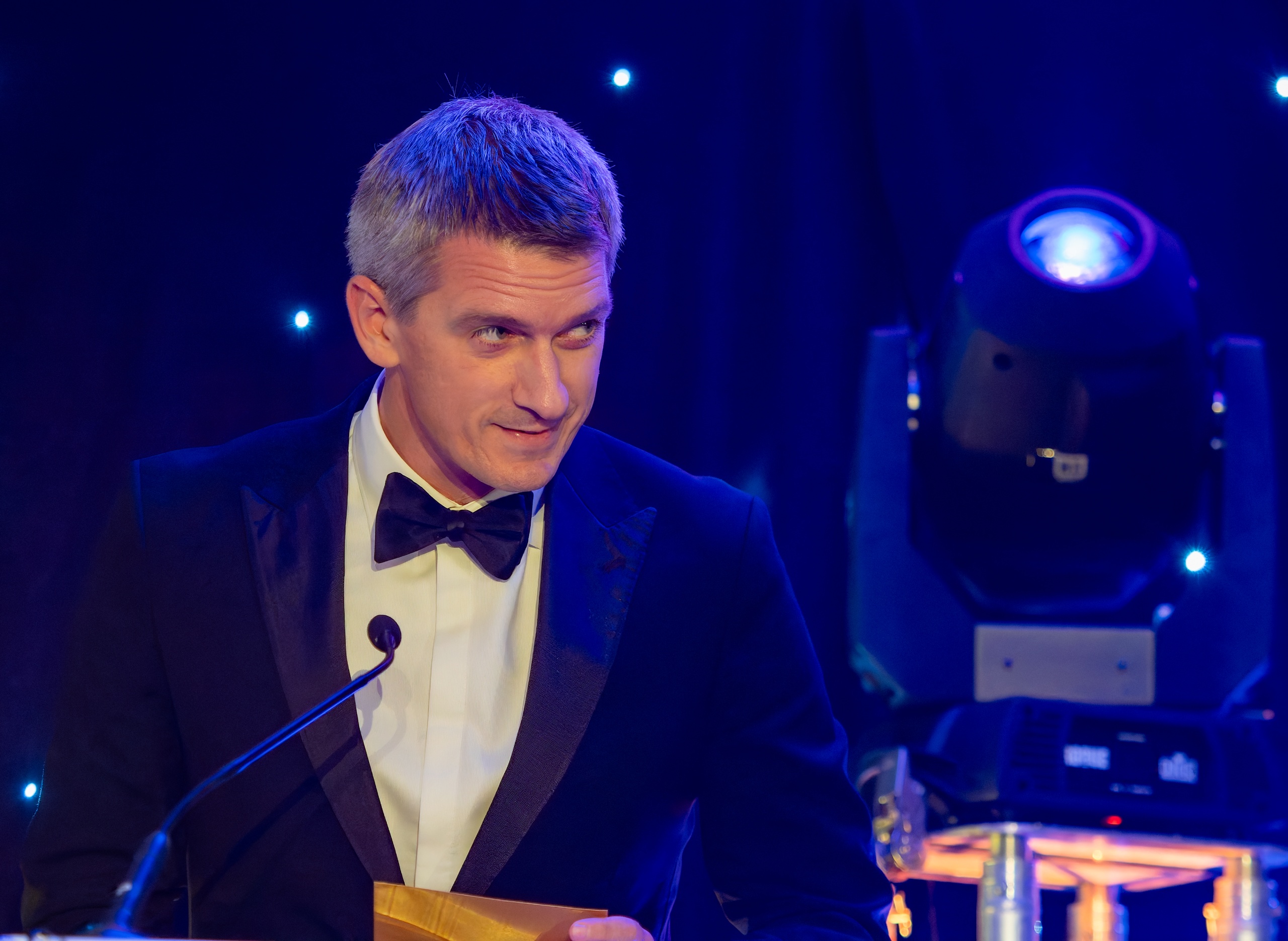 Directory of Strategy Tom Pharoah announces a winner at the 2024 ceremony 