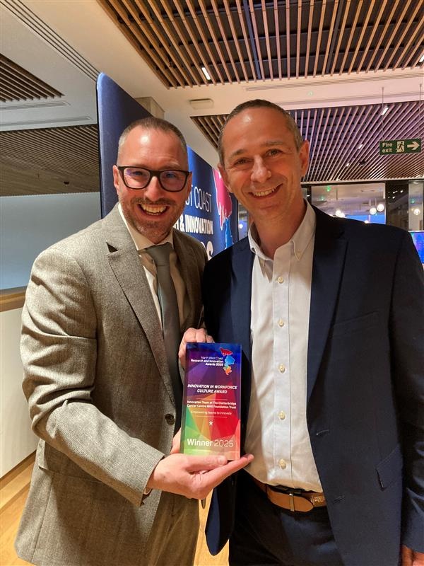 Clatterbridge's Innovation team win prestigious regional award thumbnail image