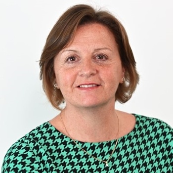 Jane has short brown hair