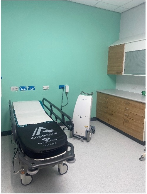 HDR machine and treatment room