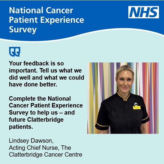 National Cancer Patient Experience Survey: We want your views thumbnail image