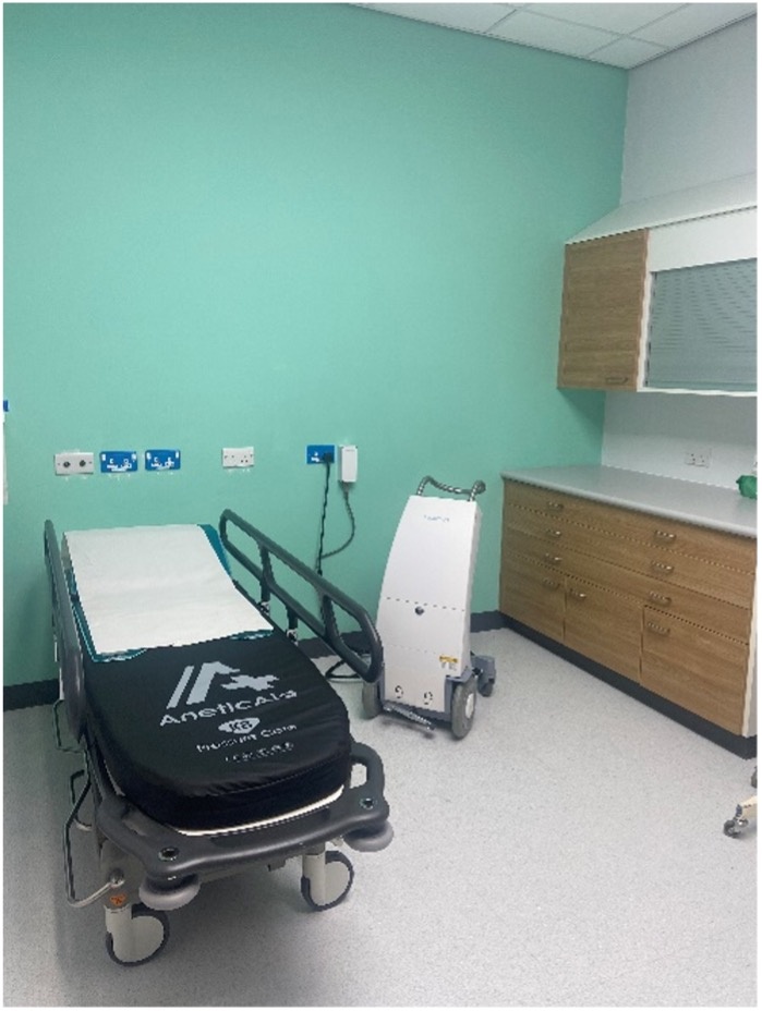 HDR machine and treatment room